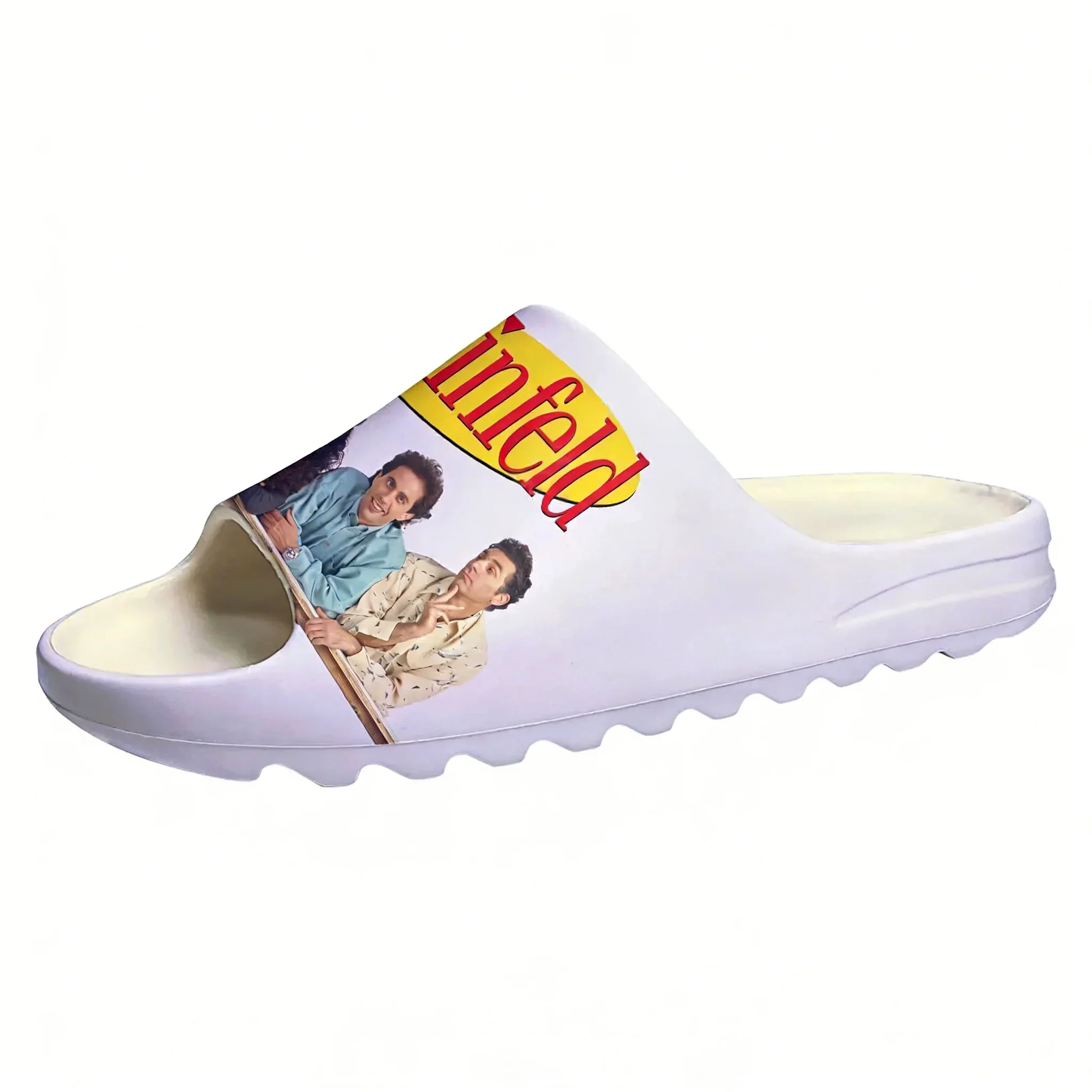 

Мягкие тапочки-сабо Seinfeld Sitcom для дома, индивидуальные, для мужчин, женщин и подростков, сандалии для пляжа/воды