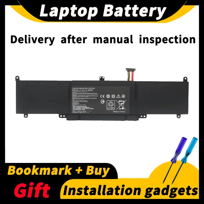 For ASUS C31N1339 Q302L/LA/LG U303L U303U UX303LN TP300L 11.31V 50wh/4300mAh Laptop Battery