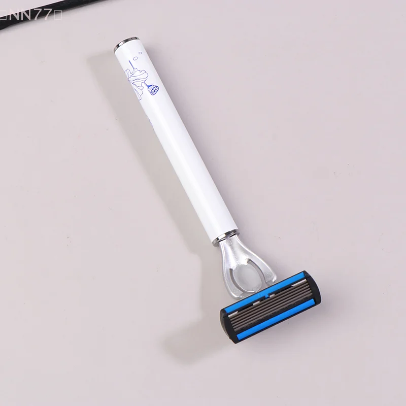 ใบมีดโกนหนวดผู้ชาย Lotus Porcelain 6 ชั้น,เครื่องโกนหนวดแบบคลาสสิก,ใบมีดสแตนเลสแบบถอดเปลี่ยนได้,เหมาะสําหรับใบหน้าของผู้ชาย