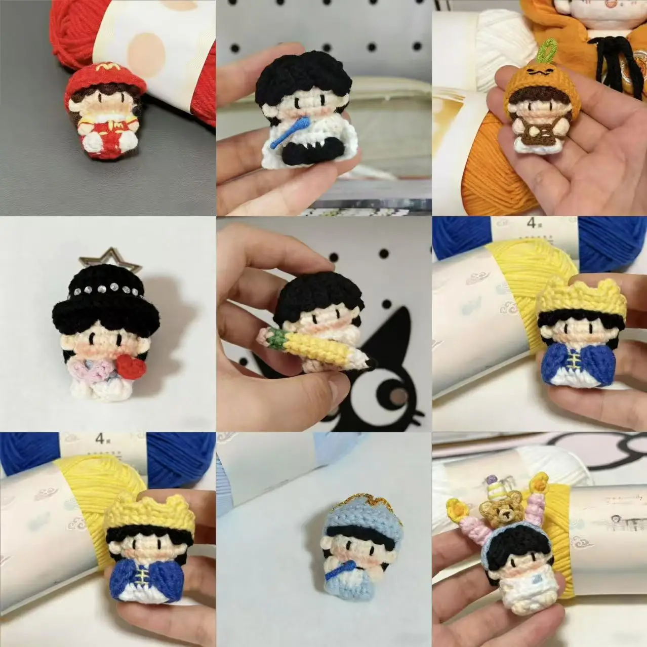 kit-de-materiais-diy-para-artesanato-boneca-de-brinquedo-pingente-fio-agulha-de-croche-chaveiro-presente-artesanato-f