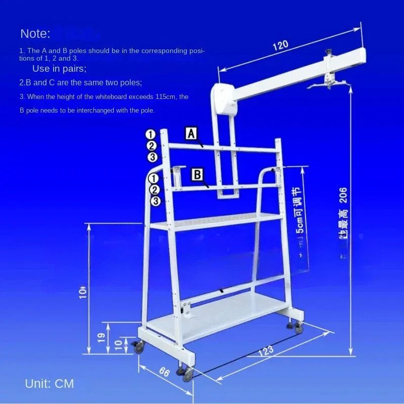 Electronic White Board Bracket Traversing Carriage Short Focus Preschool Education Bracket Projector Bracket Hot sales
