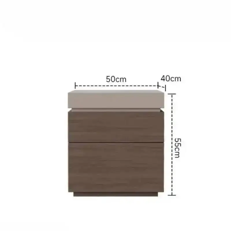 with multifunctional bedside grid table concealed wooden hidden design storage drawers Nightstand Storage locker bedroom home