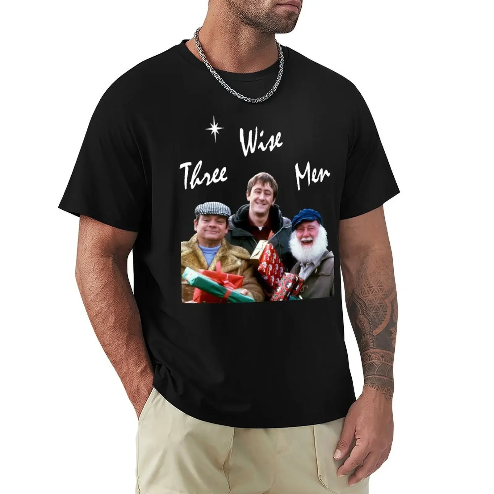 Three Wise Men with dark background T-Shirt plus sizes graphic tee shirt boys animal print luxury clothes men