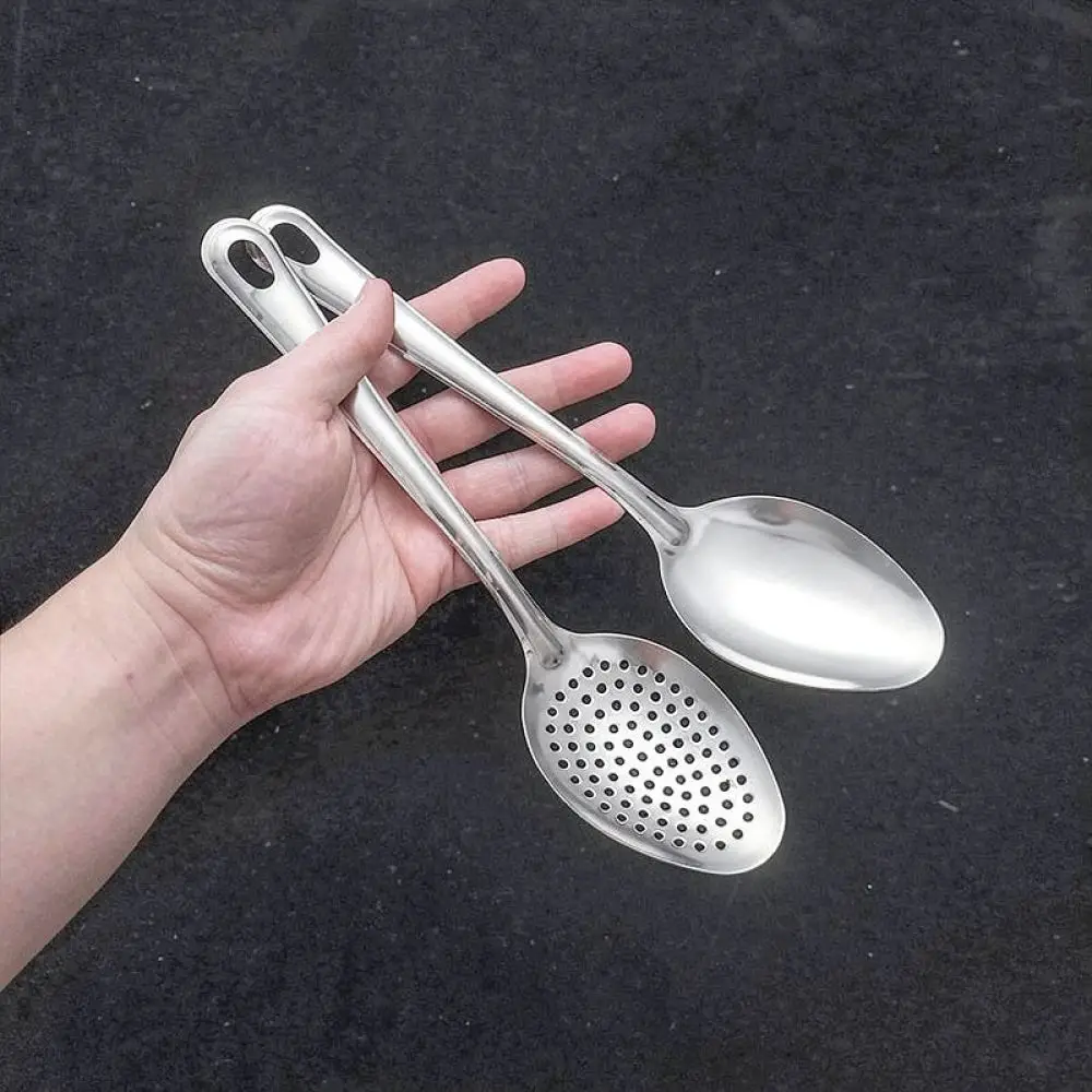 High Grade Stainless Steel Kitchen Cooking Set Turner Spoon Colander For Baishida Essential Home Utility Item