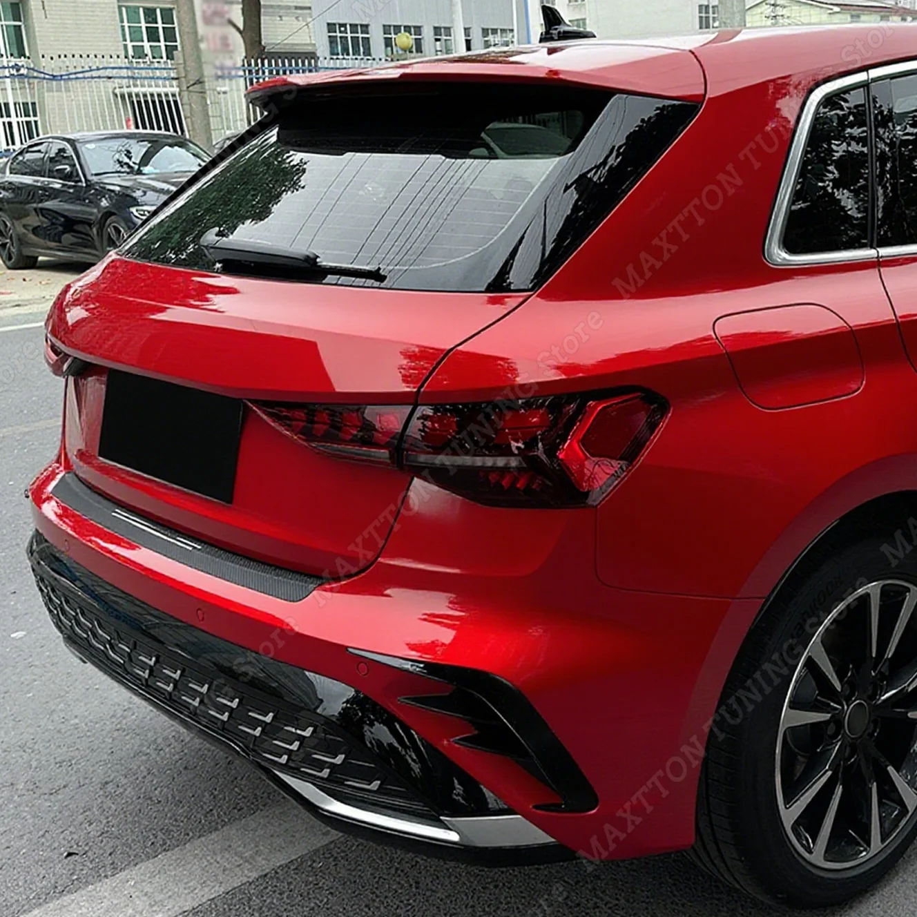 

2PCS Gloss Black Rear Side Vent Spoiler Canard Bumper Splitter Bodykits For Audi A3 8Y S3 RS3 Sportback Sline TFSI TDI 2025+ FL