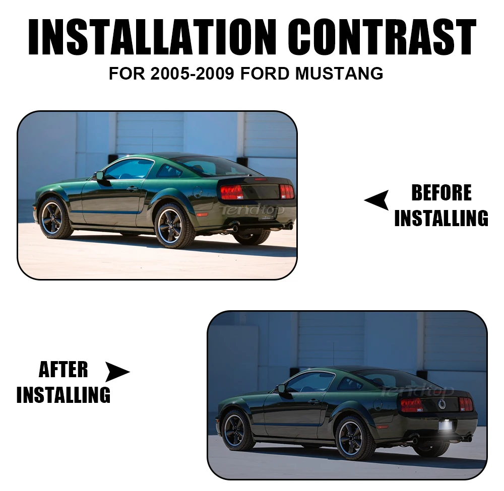 For Ford Mustang 2005 2006 2007 2008 2009 Accessory LED Car Number License Plate Lights Lamp view 6