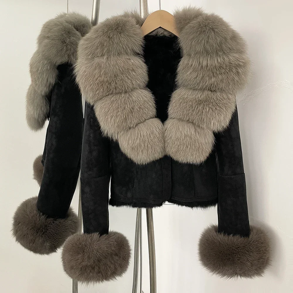 Giacca invernale da donna Novità in Cappotti e giacche Cappotti di pelliccia vera per donna 2025 Coreano Dongdaemun Abbigliamento di alta qualità Capispalla