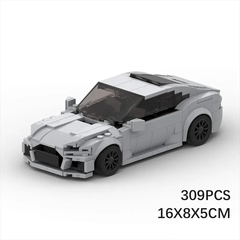 Moc 호환 자동차 모델 RS7 스포츠카 모델 기술 모듈 형 빌딩 블록 선물 크리스마스 어린이 장난감 DIY 세트 조립