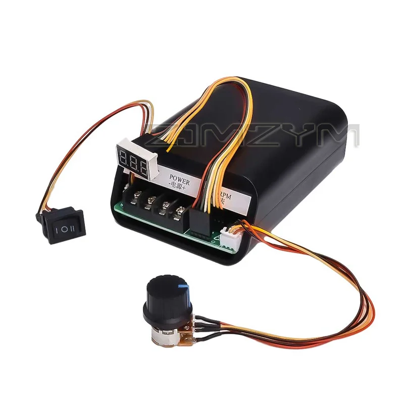 DC Motor PWM Digital Display Speed Controller Max 60A CW CCW 0~100% Adjustable Drive Module DC10V-55V