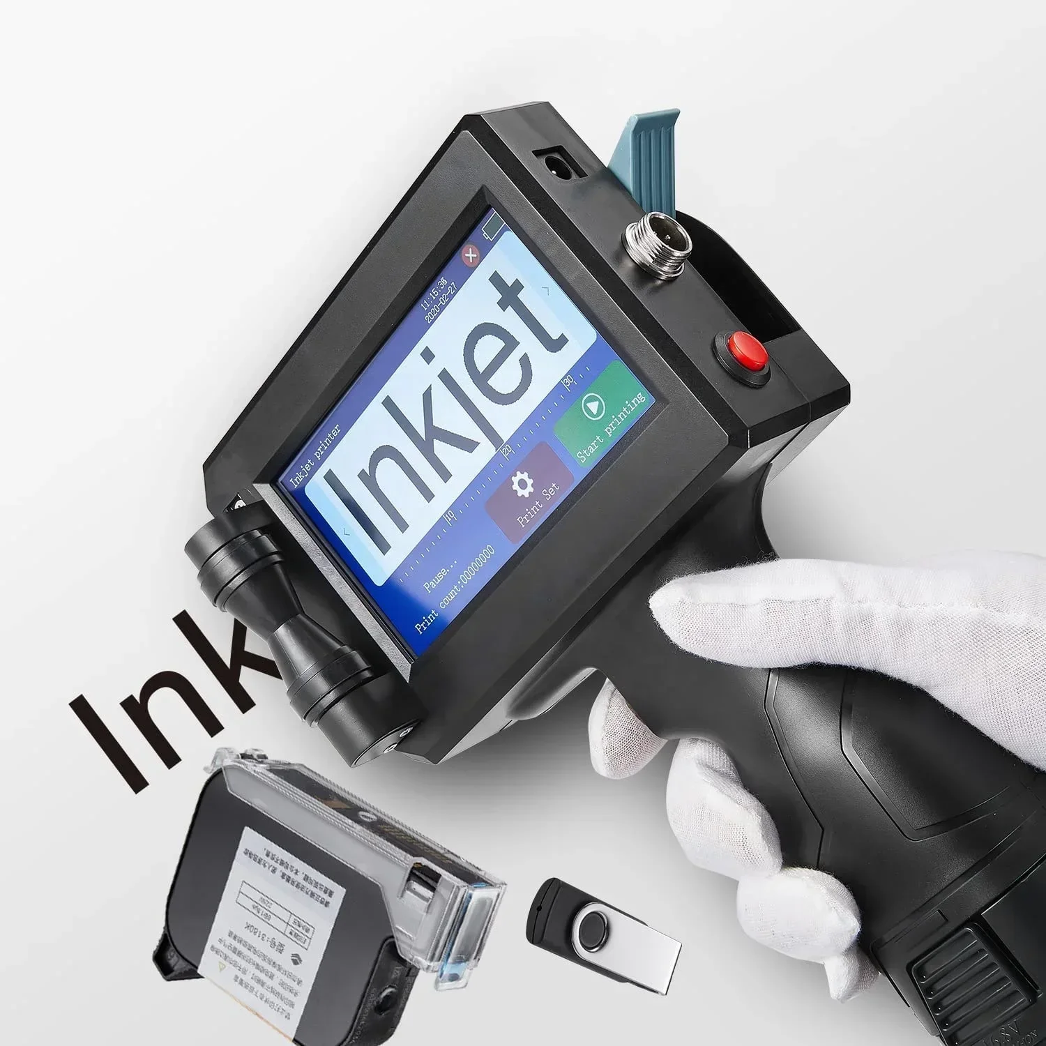 Portable Expiry Date Hand Jet Printer Machine Batch code Handheld Inkjet Printer G un for Sale