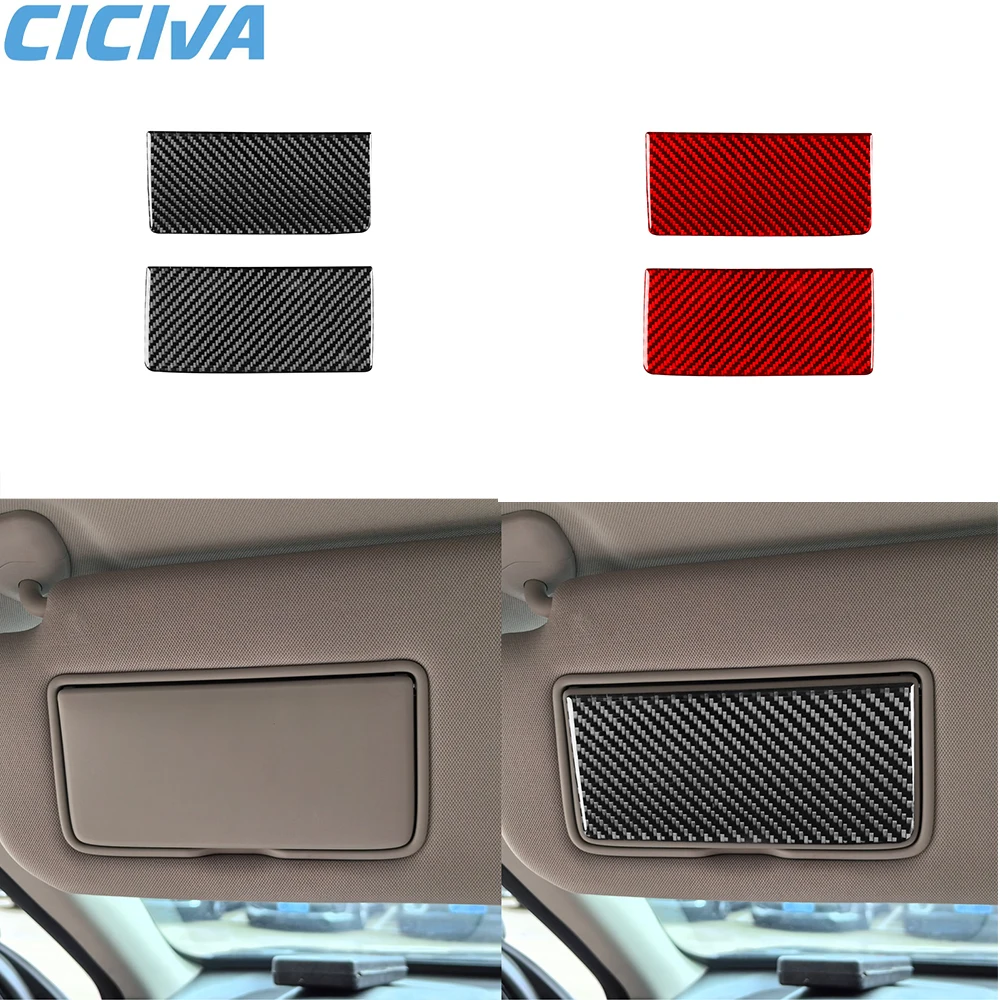 

For Nissan Altima 2019-2024 Carbon Fiber Cosmetic mirror cover Decoration Trim Stickers Car Interior modification Accessories