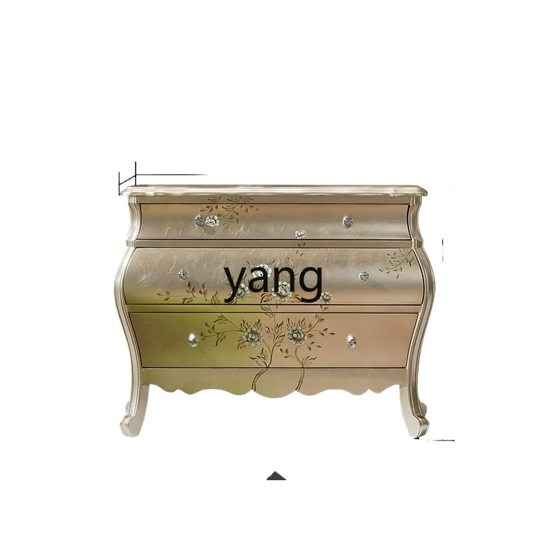 

Yjq Retro Living Room Art Partition Sideboard Cabinet Post-Modern Hallway Decorative Shoe Cabinet