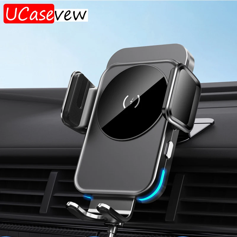 

Беспроводное Автомобильное зарядное устройство, подставка, Автоматическая быстрая зарядная станция для iPhone16 15 14 13 12 Samsung Z, складной держатель для телефона Xiaomi