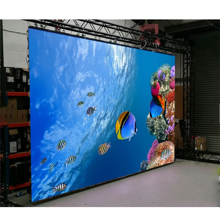 جودة عالية P3.84 شاشة LED بالألوان الكاملة خزانة تأجير داخلية/خارجية بحجم 576 × 576 مم #2