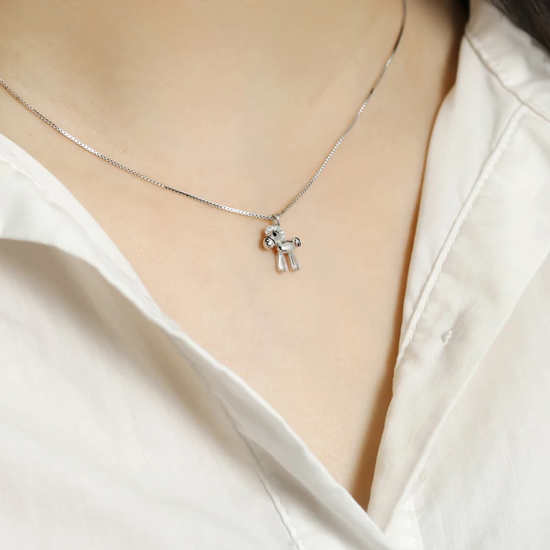 

Lovely Wooden Horse Pendant Necklace Sterling 925 Silver Jewelry Popular Necklaces