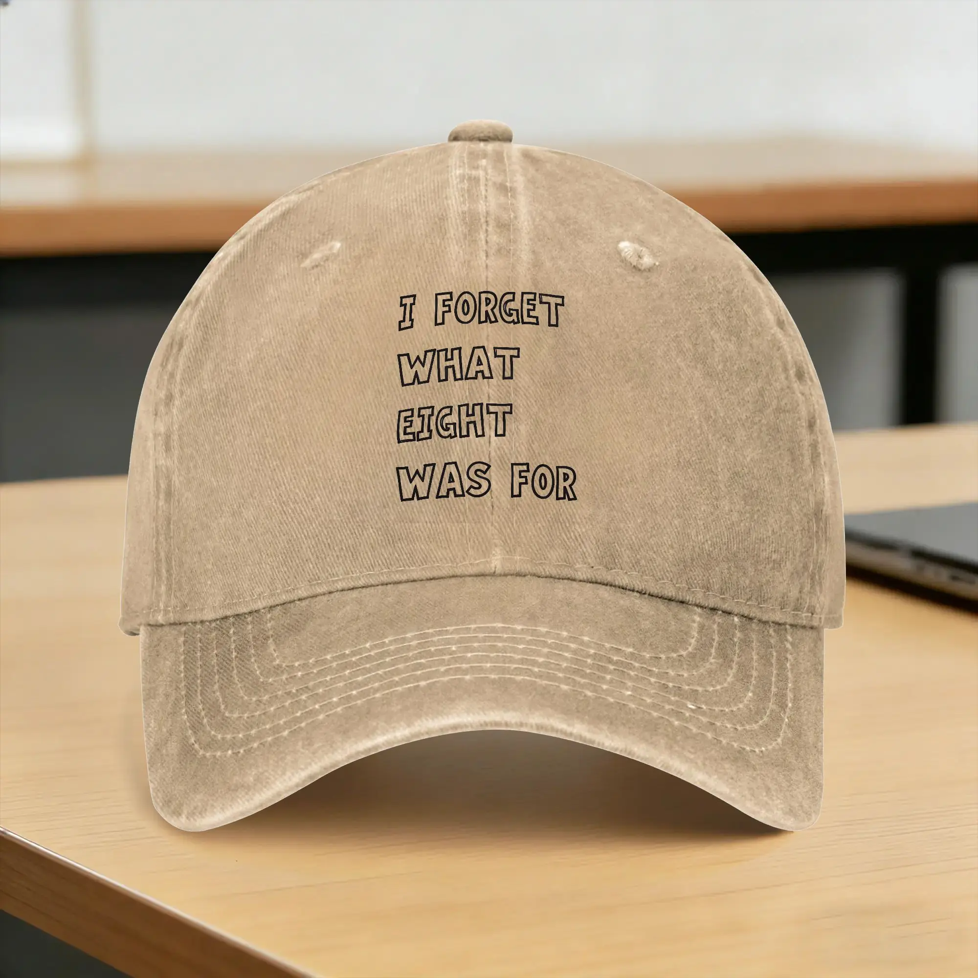 Summer I Forget What Eight Was For Baseball Cap Sun  High Quality Design Washed Trucker Hat Men Women Tennis Skate Baseball Caps