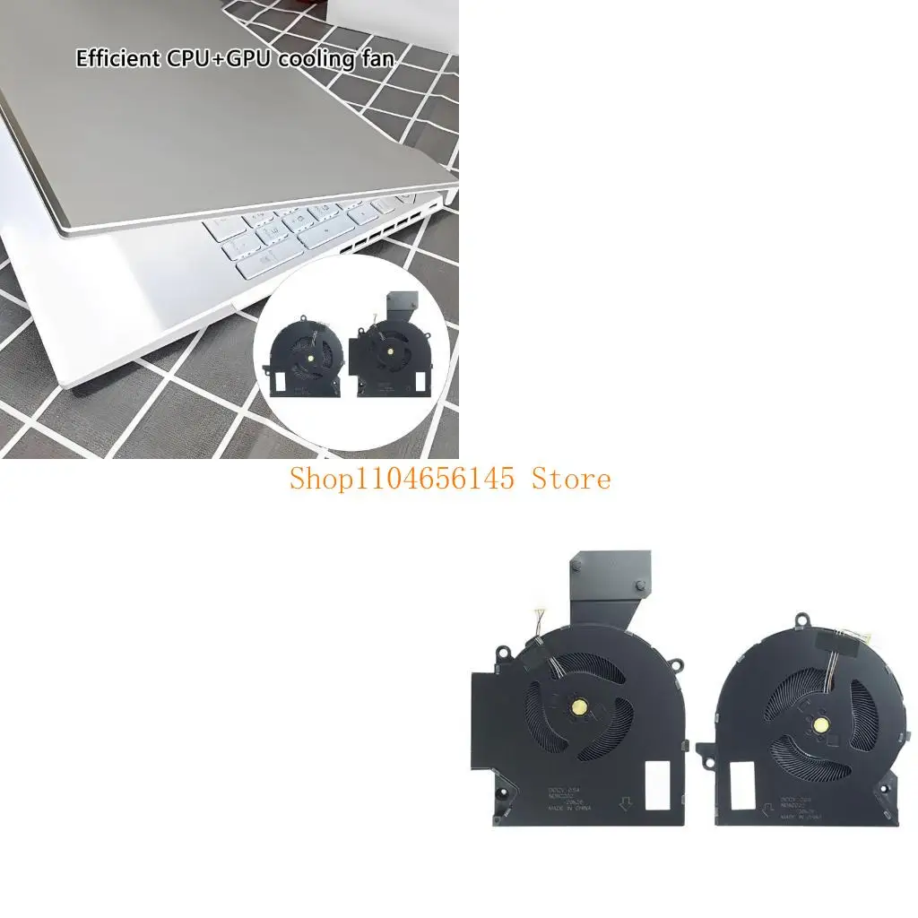 

5asd Replacement CPU GPU Cooling Fan Notebook Coolers Metal Heat Dispersion Fan