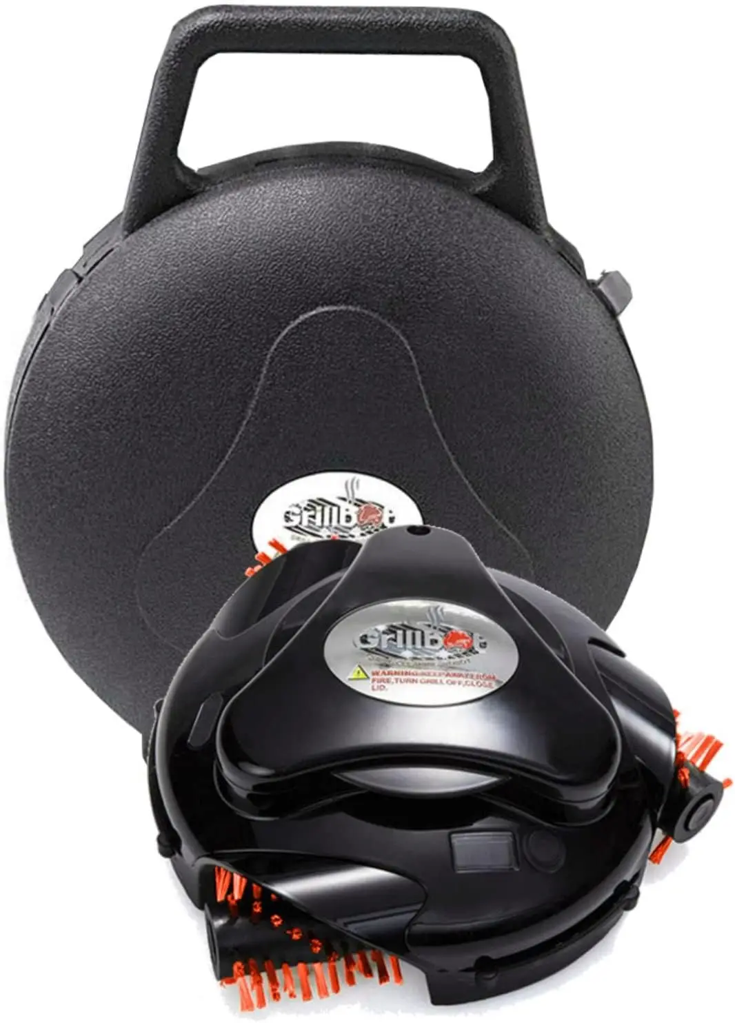 

Automatic Grill Cleaning Robot with Nylon Brushes, BBQ Cleaner, Brush, Scraper, BBQ Accessories (Black + Carry Case)