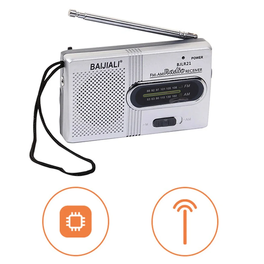 

Radio AM FM Battery Operated Portable Pocket Radio Best Reception Longest Lasting 2 Band Radio For Senior Home