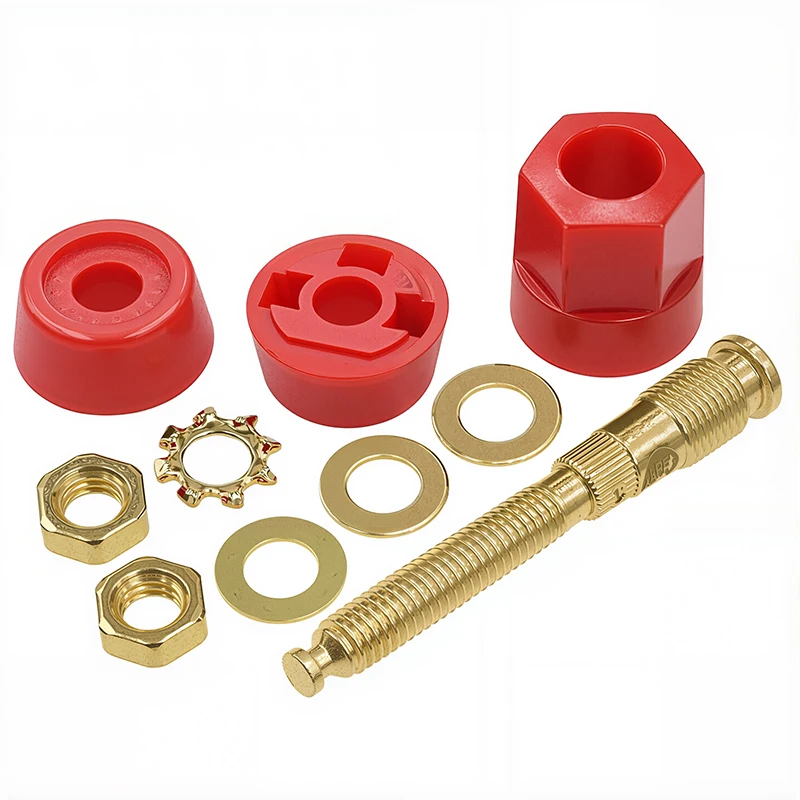 4/10Pcs Red / Black Gold-Plated 4mm Banana Socket 4mm Banana Plug Binding Post Audio Speaker Test Terminal