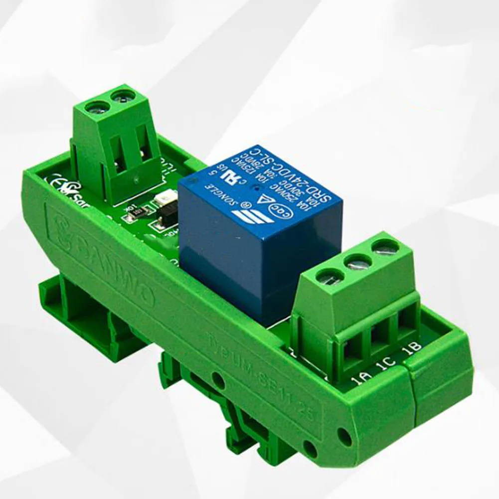 Din Rail 1 Channel Relay Board 5 Relay Module 10A 30VDC/250VAC Electrical Engineering MPA Electromagnetic Relay Accessories