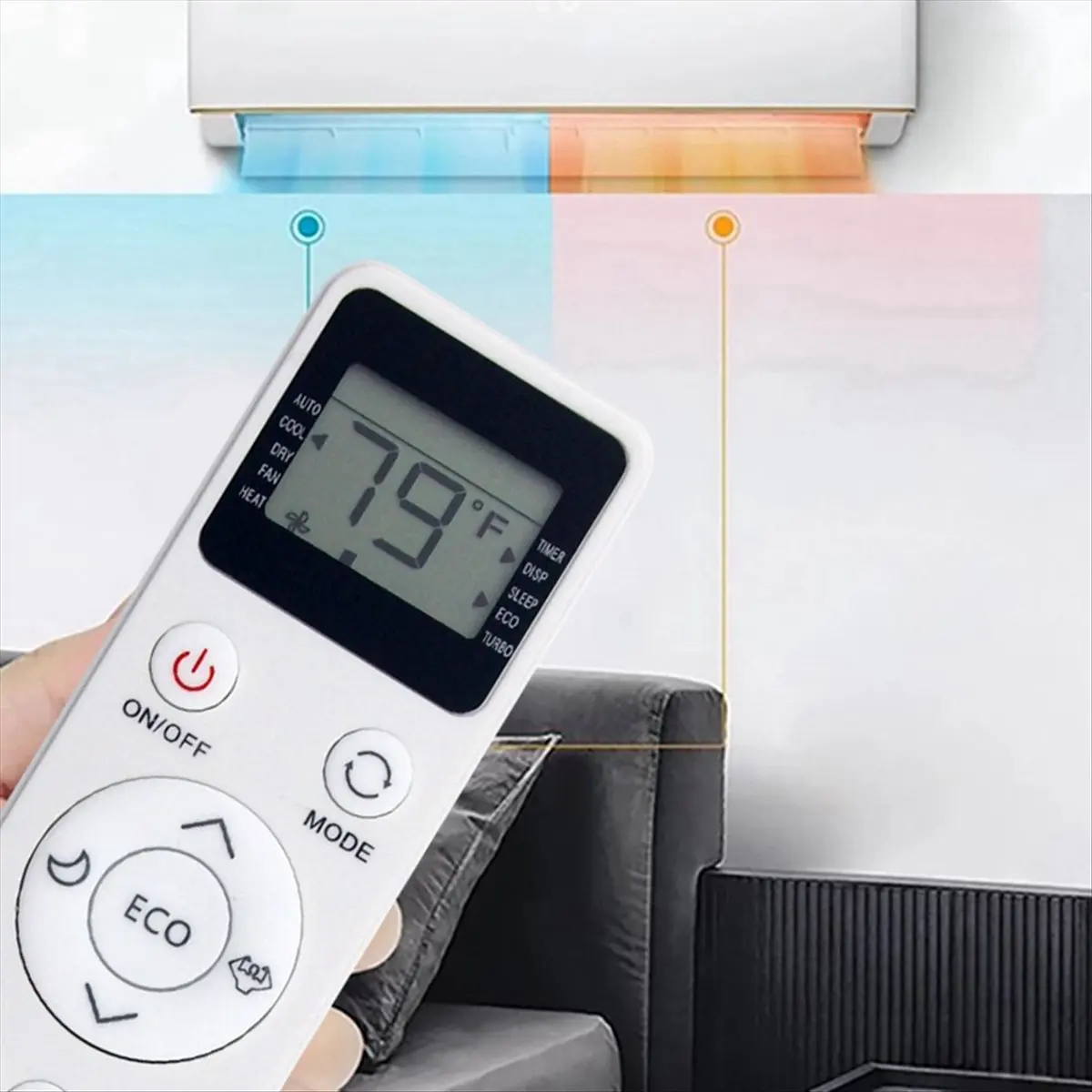 استبدل جهاز التحكم عن بعد AC EATC10RE2T-C لجهاز التحكم عن بعد لمكيف الهواء EQK EATC10RE2T-C #6