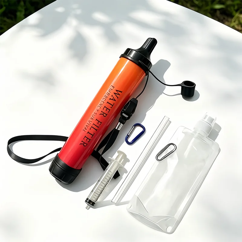 Camping Outdoor Water Purifier 0.01Micron Filtration Portable Reusable Straw Type Use Of Highqualitymedical Hollow Fiber