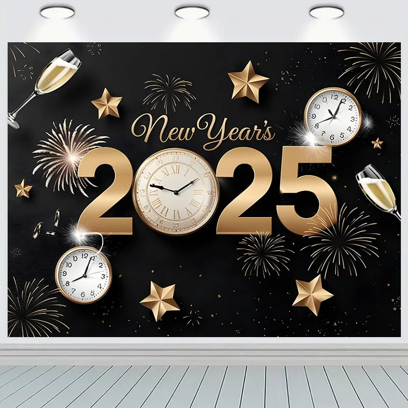 Choinka nowy rok 2025 motyw fotografia tła rekwizyty estetyczne Xmas okno pokoju bombki tło do studia fotograficznego RS-01