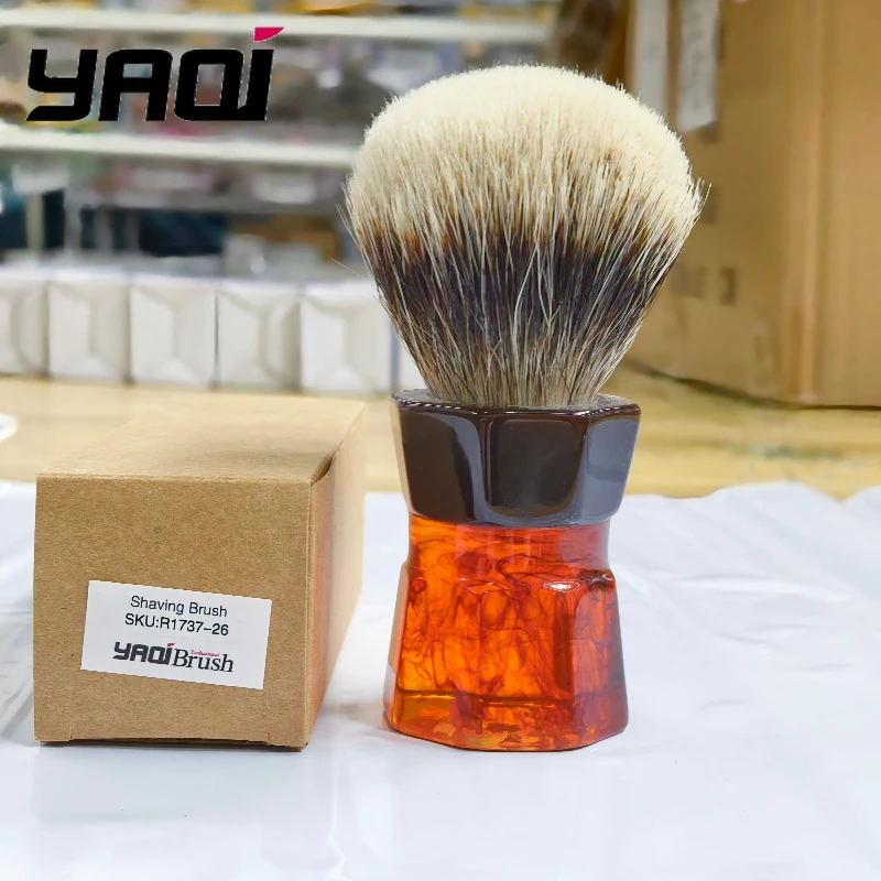 2026-yaqi-26mm-moka-express-two-band-badger-hair-men's-beard-shaving-brush