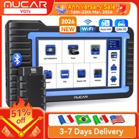 Escáner MUCAR VO7S/VO7 OBD2, sistema completo de diagnóstico, herramienta de diagnóstico de reinicio 28, codificación ECU, actualización bidireccional gratuita para toda la vida
