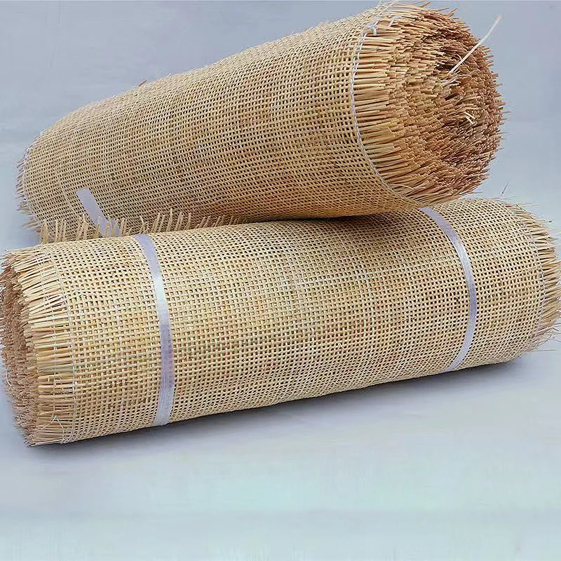 40-55CM Width 30-90CM Length Natural Real Rattan Wicker Indonesian Checkered Cane Webbing Wardrobe Shoe Cabinet Accessories Hot