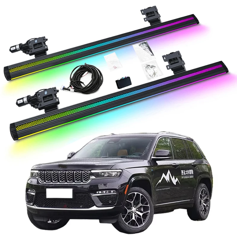 

Светодиодные подсветка и электропривод выдвижных подножек для Jeep Grand Cherokee L 2023-2025
