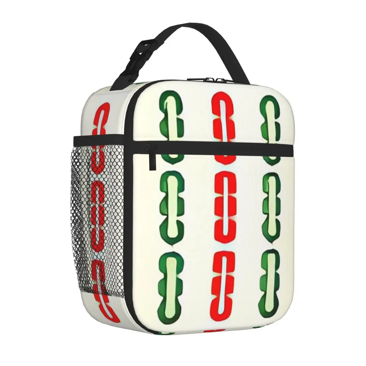 Bestselling Interesting Mahjong Nine Strip Nautical Thermal Tote Garden Party Meal Bag