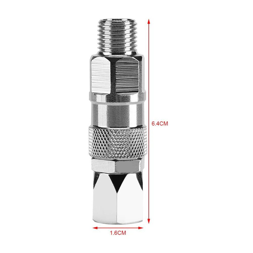 Pistolet de Pulvérisation à Haute Pression sans Air en Acier Inoxydable, Joint de Tuyau Rotatif, Accessoire de Connecteur, 1/4 Pouces, Résistant à 360