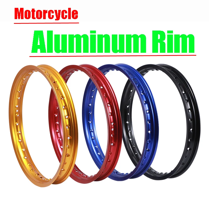 Motorcycle Aluminum Wheel Rim for Honda Lifan Dayang Suzuki Loncin Dirtbike 16/17/18/19/21 Inch Gold/Silver/Black Modified Rim