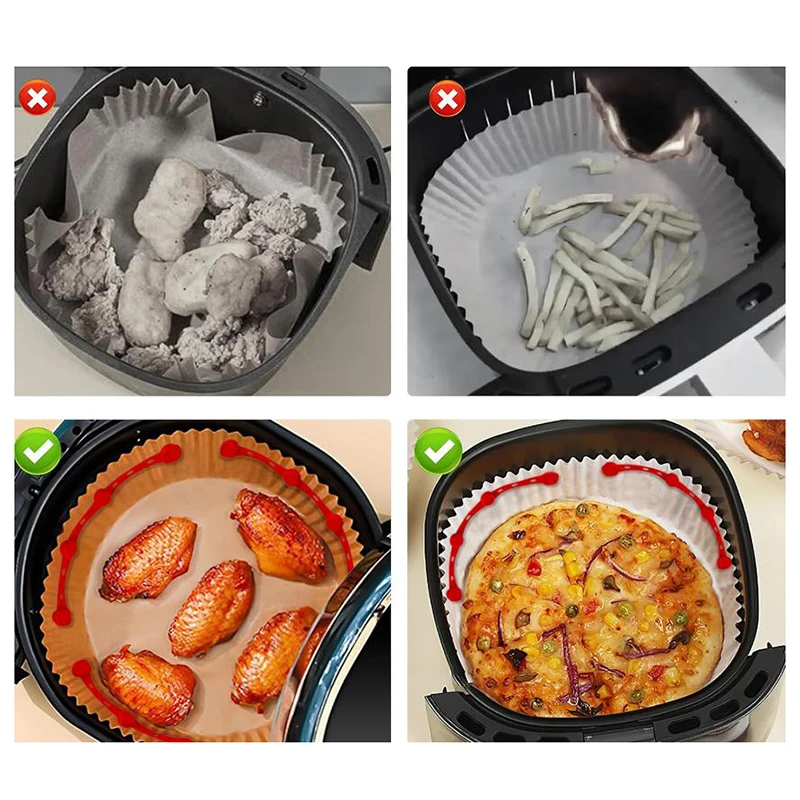 1 مجموعة مقلاة الهواء المغناطيس سيليكون مشبك لعقد الهواء المقلاة الهوائية ورق زبدة قفل المتاح بطانات منع ورقة حرق #3