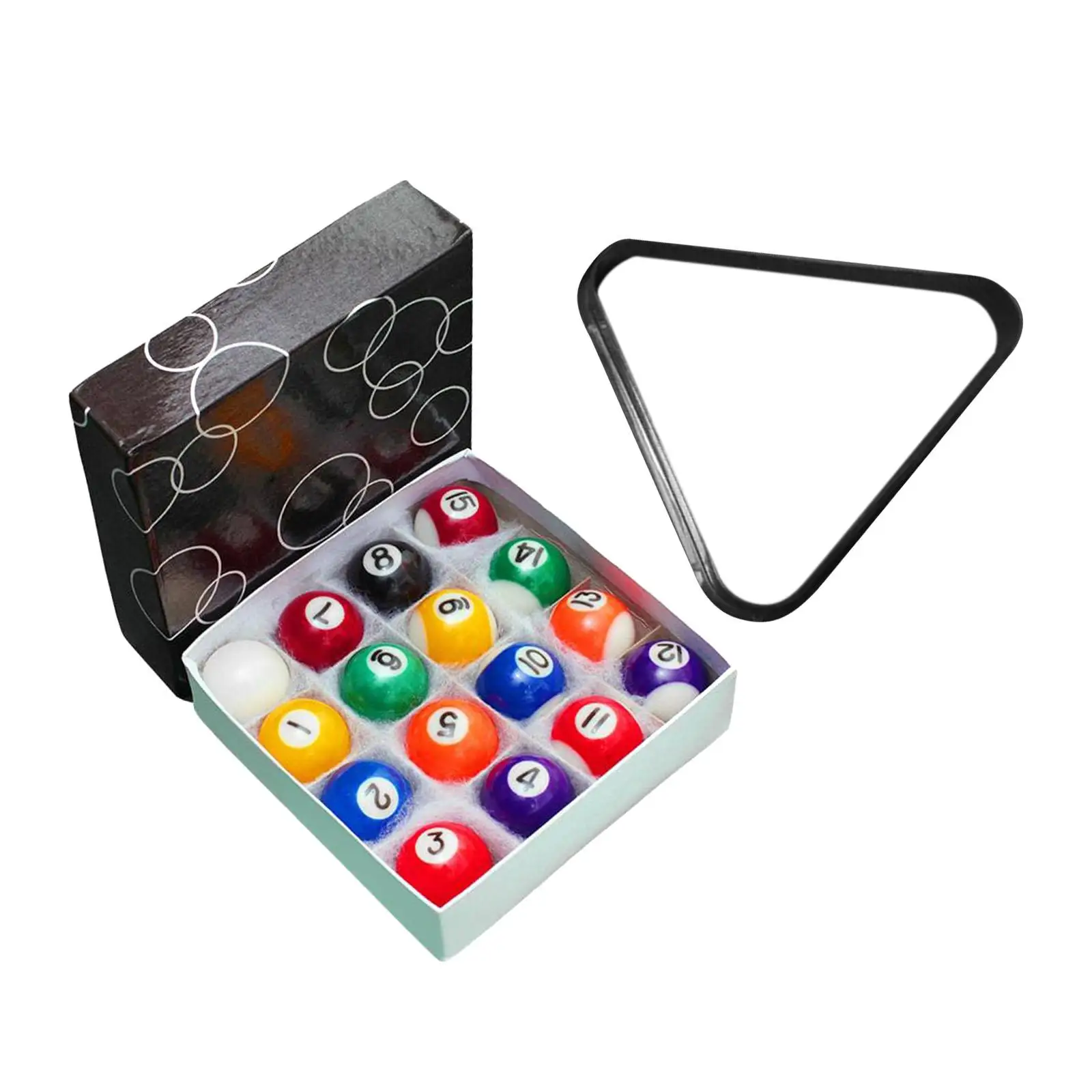 

16x Mini Billiard Balls Small Pool Table Accessories for Recreational Sport