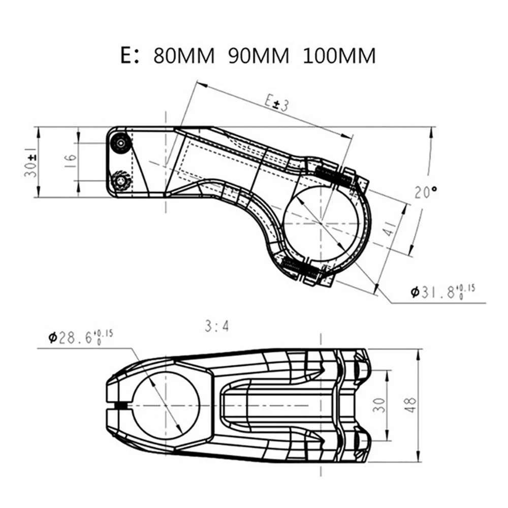 Shikra Bicycle Handlebar Stem Negative 20 Degree 31.8*80/90/100mmMtb High Strength XC Am DH Handlebar Stem Bicycle Accessories