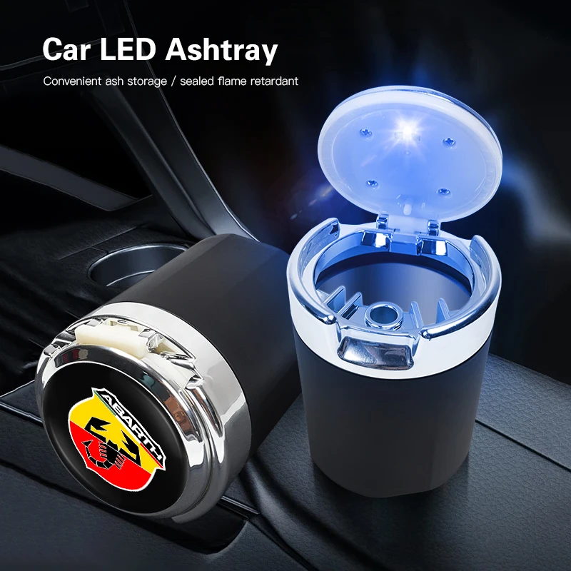 

Car Interior Accessories Ashtray LED Light Portable Smoke Ashes Holder For Fiat Abarth 500 Tipo FR Punto Ducato Stilo Palio