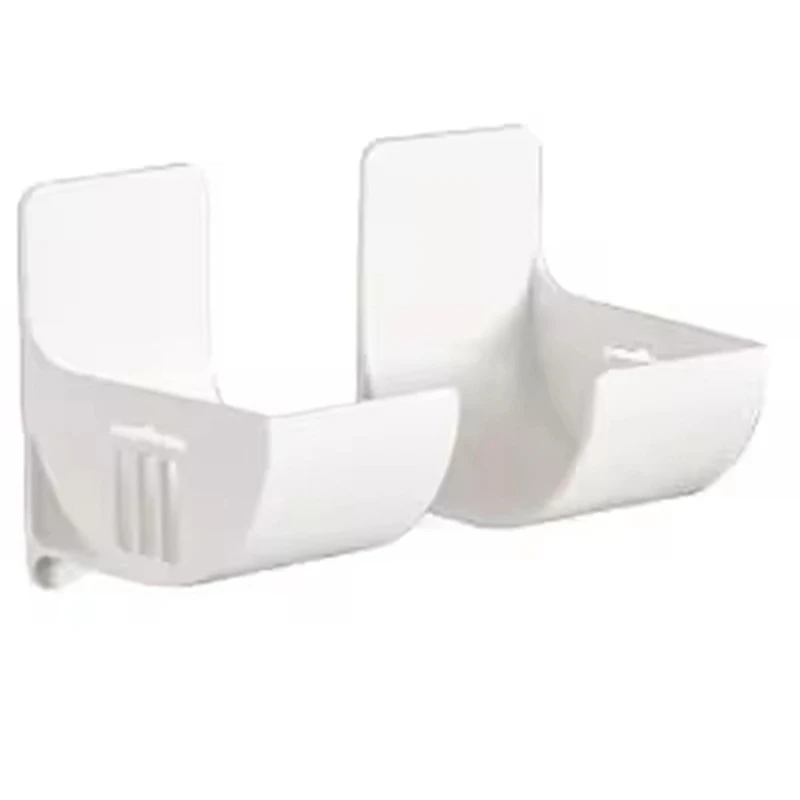 ABKO-Wall Mounted Organizer For Kitchen, No Hole Storage Tray, Cling Film & Trash Bag Holder,Refrigerator Side Storage Shelf