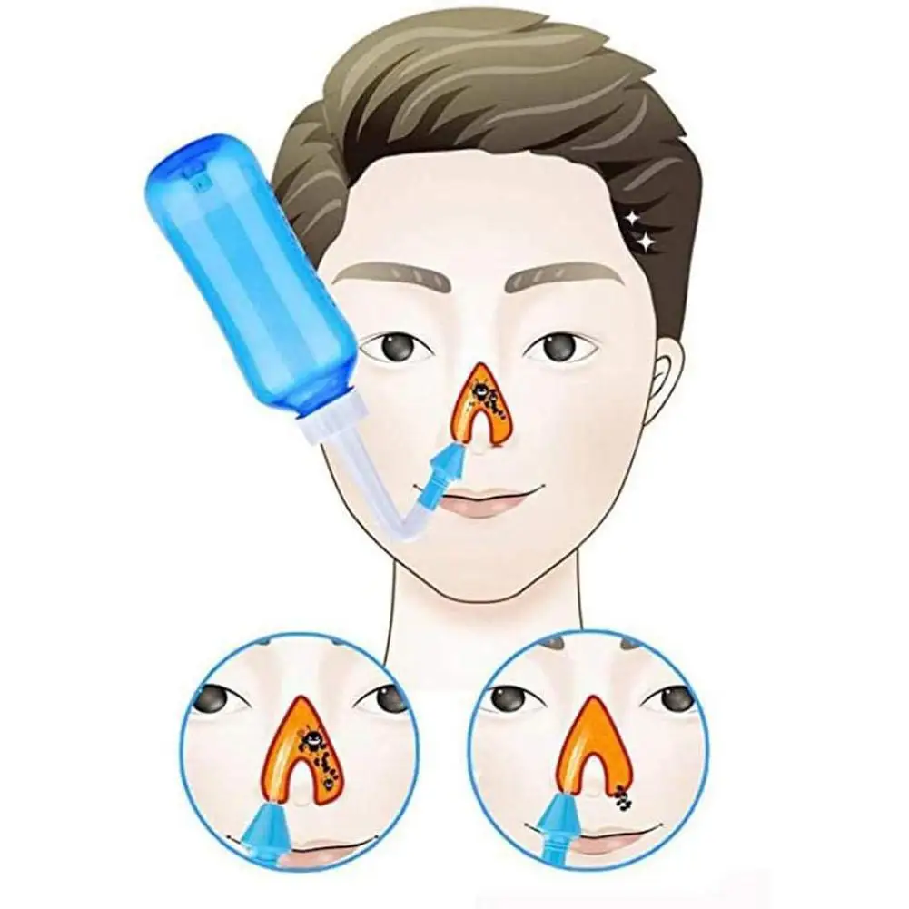 300ML Nose Wash Cleaner Nasal Irrigator Rinse Bottle Avoid Allergic Rhinitis Adults Children Physiological Saline Neti Pot - view 3