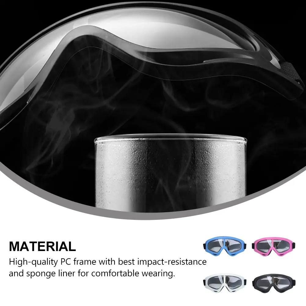 

4pcs Ski Goggles Windproof Anti-Fog Snow Sports Eyewear For Men Women Youth Impact-Resistant Pc Frame Comfort Sponge Lining
