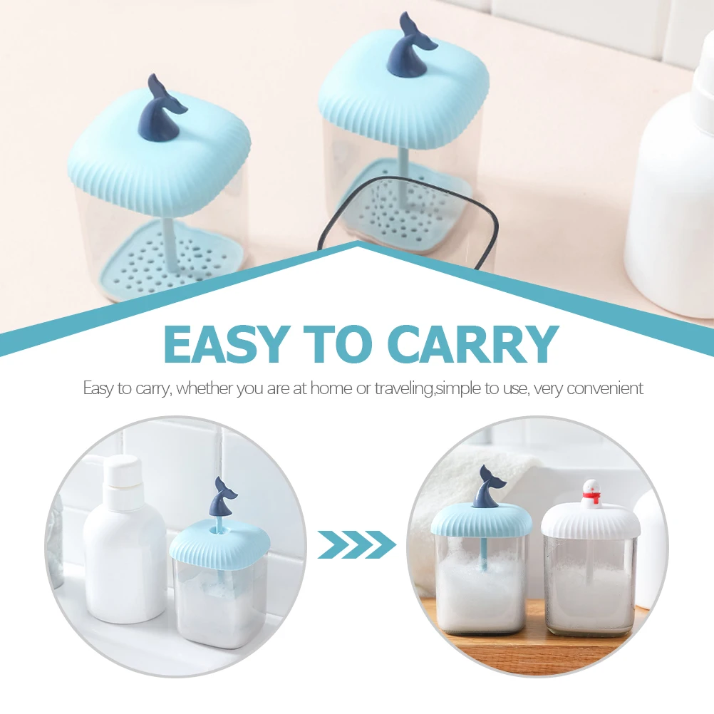 

2pcs Facial Manual Foaming Maker Bottle Compact Bath Cleaning Tool For Shampoo Soap Face Wash Cleanser Liquid Shower