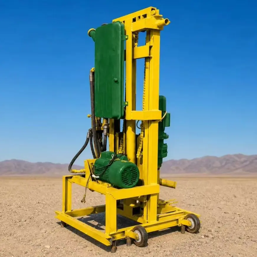 Customized Water Well Drilling Machine 100m Deep Household Type for Rural Village Water Supply Drilling Rig
