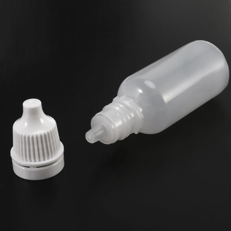 100PCS 15Ml Empty Plastic Squeezable Dropper Bottles Eye Liquid Dropper Refillable Bottles