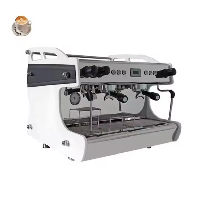 Italian Dual Boiler Electric Espresso Machine 100 Cups/H Programmable for Hotel Outdoor Commercial Use Custom