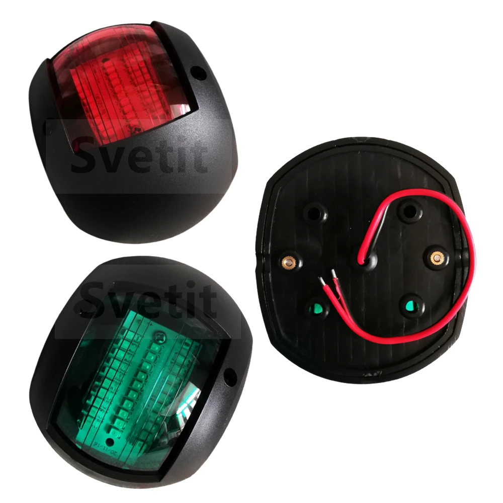 1 Set Red Green LED Boat Navigation Light 12V 24V Navigation Lighting Boat Running Lights Yacht Marine Lights Waterproof