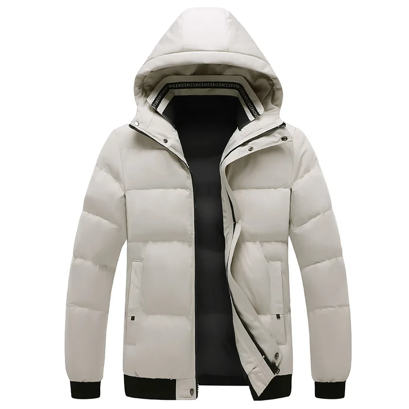 เสื้อแจ๊คเก็ตผ้าฝ้ายอุ่นลงเสื้อ M-5xl ฤดูหนาวแฟชั่นชุดกีฬาหลวมสั้นหนา Breathable Windproof