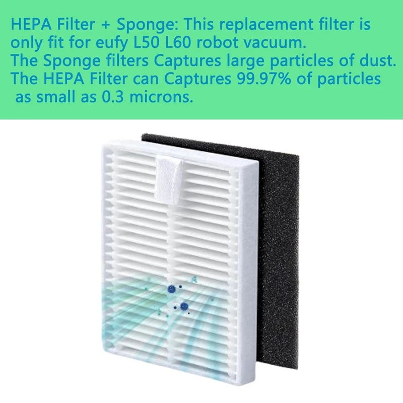 Brosse latérale principale pour aspirateur robot, filtre Hepa, pièces de rechange, accessoires pour wald fy L60, SES, L50, SES