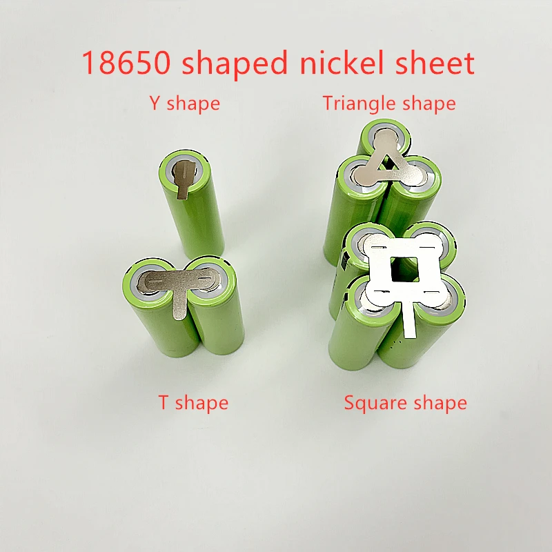 50PCS SPCC Nickel Strip Fixed Shape Nickel Plate 18650 Battery Connection Plate